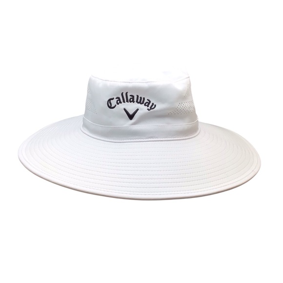 Callaway White Wide Brim Sun Hat - Picture 1 of 7